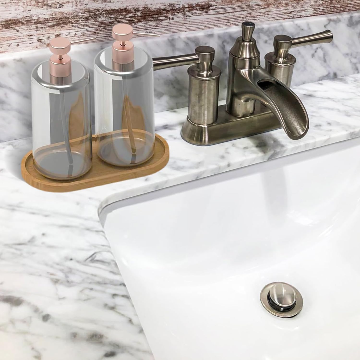 2 Pcs Oval Bamboo Tray Bamboo Soap Dish Dispenser Small Wood Bath Tray Wooden Bathroom Countertop Trays Kitchen Trays Sink Dresser Jewelry Dish Comestic Holder Bathtub 6.89 × 3.47 Inch