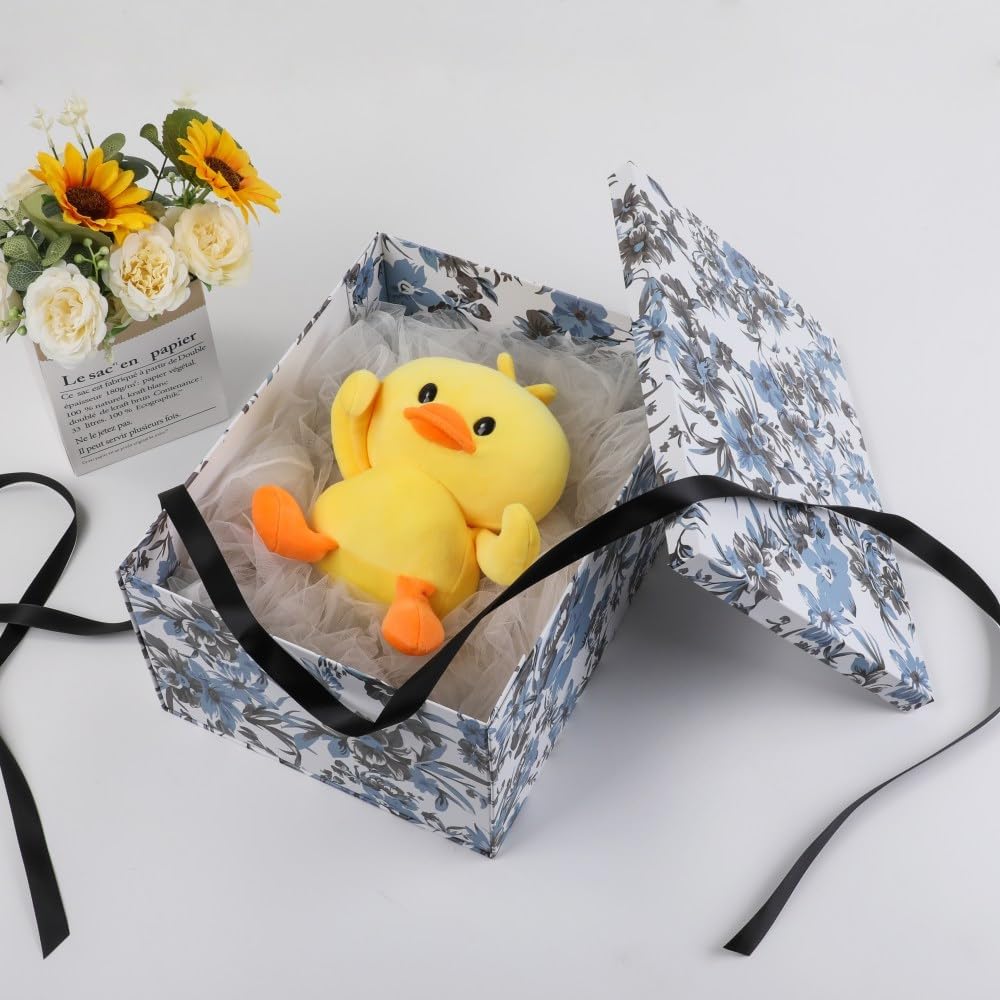 1 Pack Decorative Box 13x9x6 Inch Decorative Storage Boxes with Lids for Home Decor Memory Box for Keepsakes Keepsake Box Large Gift Boxes with Lid