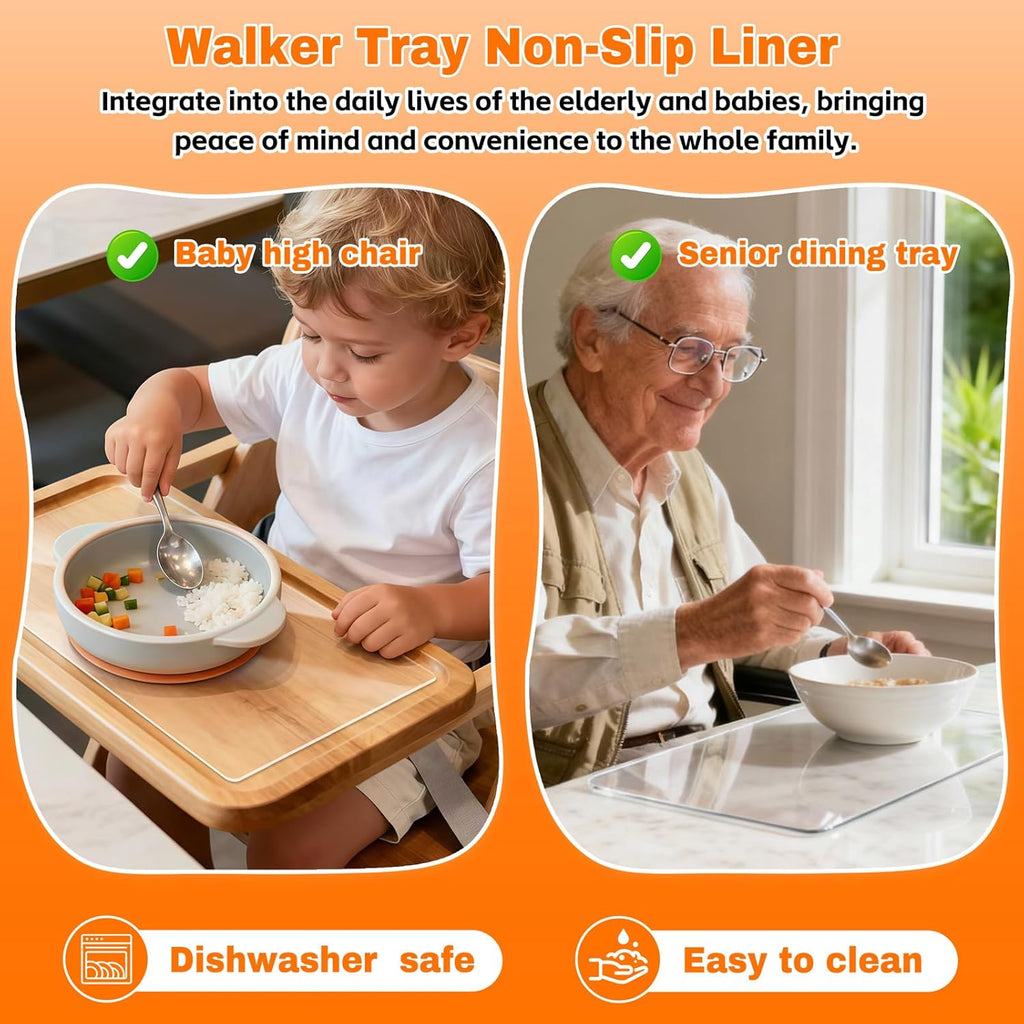 2MM Thick Clear Non-Slip Grip Mat - Washable & Cut-to-Fit, Multi-Use Anti-Slip Pad for Furniture, Pet Bowls, Folding Walker, Desks, and Crafts，Couch Arm Table，Guitar Non Slip Pad