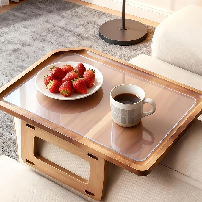 2MM Thick Clear Non-Slip Grip Mat - Washable & Cut-to-Fit, Multi-Use Anti-Slip Pad for Furniture, Pet Bowls, Folding Walker, Desks, and Crafts，Couch Arm Table，Guitar Non Slip Pad